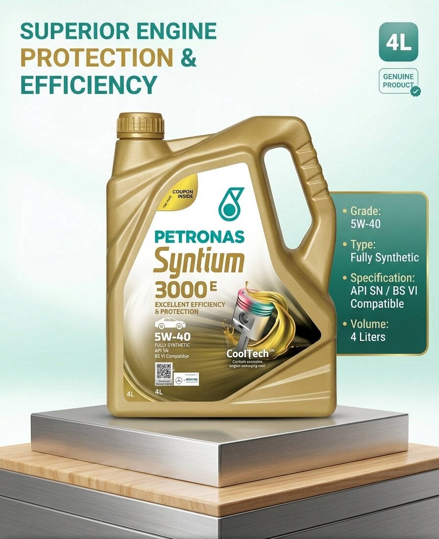 Petronas Syntium 3000 E 5W-40 Fully Synthetic Engine Oil